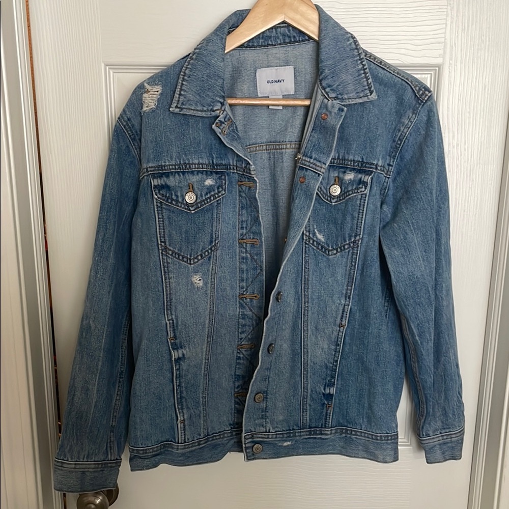 Old Navy Distressed Denim Jacket